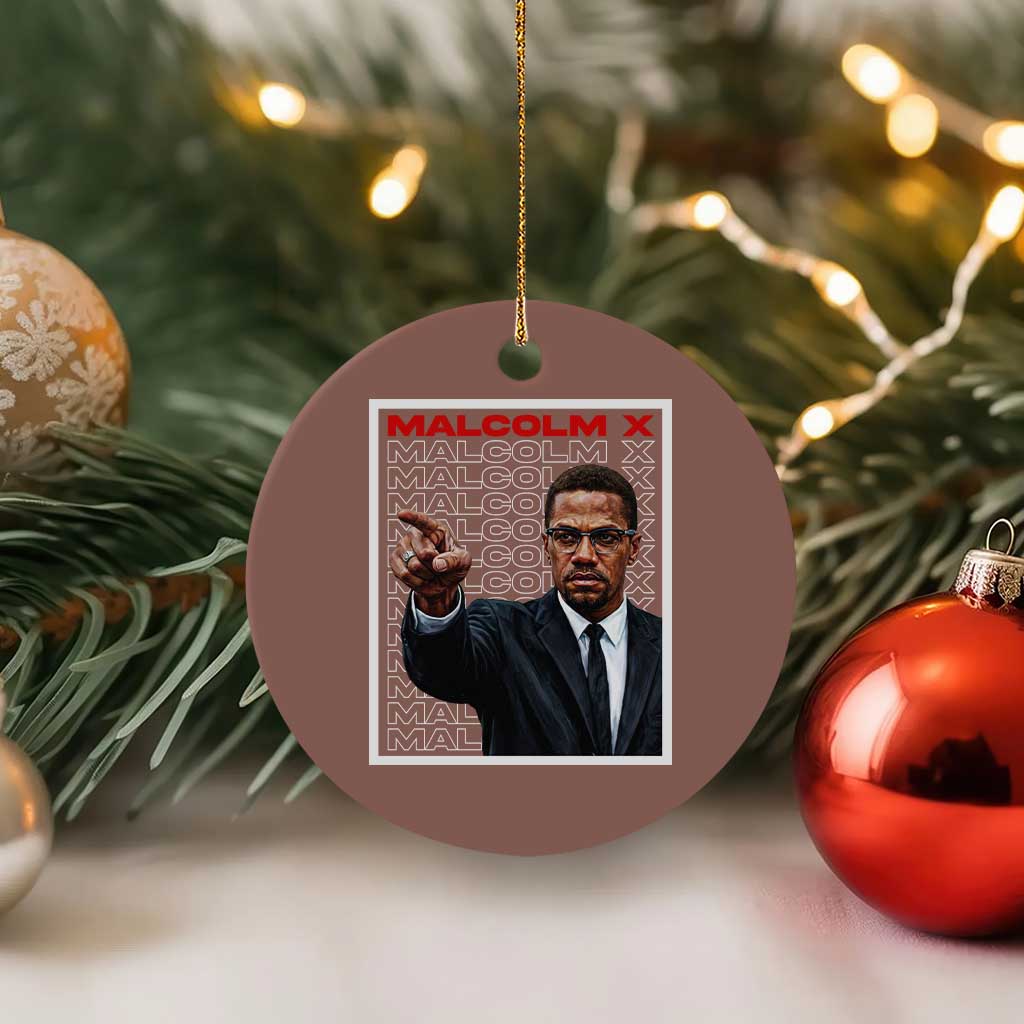 Malcolm X Legend Ceramic Ornament African American Activist Legacy - Wonder Print Shop