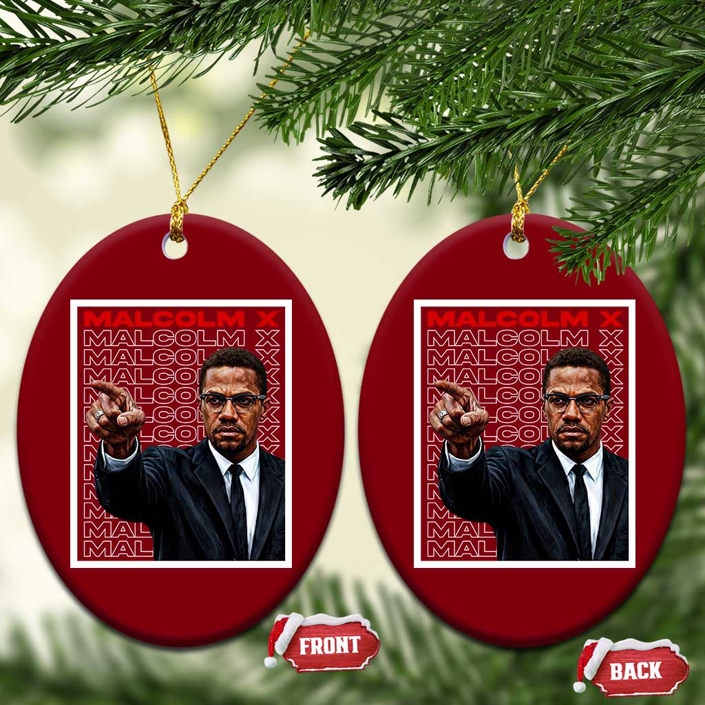 Malcolm X Legend Ceramic Ornament African American Activist Legacy - Wonder Print Shop