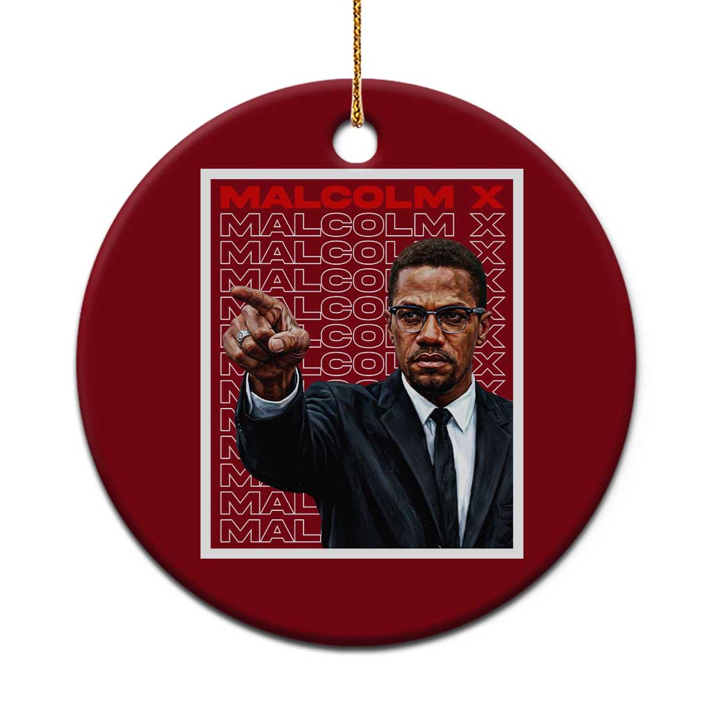 Malcolm X Legend Ceramic Ornament African American Activist Legacy - Wonder Print Shop