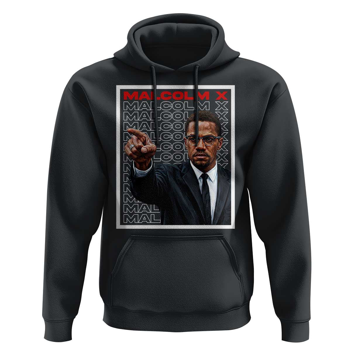 Malcolm X Legend Hoodie African American Activist Legacy - Wonder Print Shop