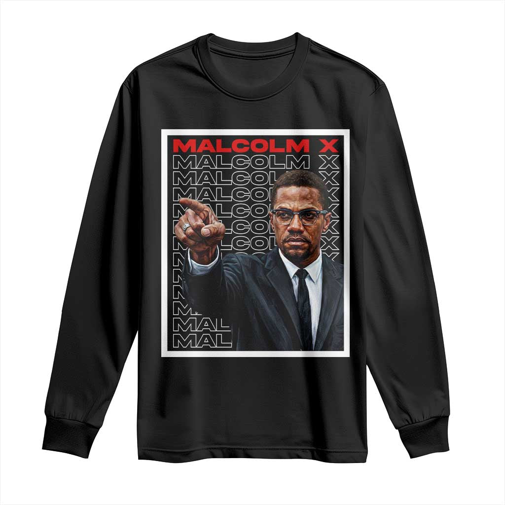 Malcolm X Legend Long Sleeve Shirt African American Activist Legacy - Wonder Print Shop