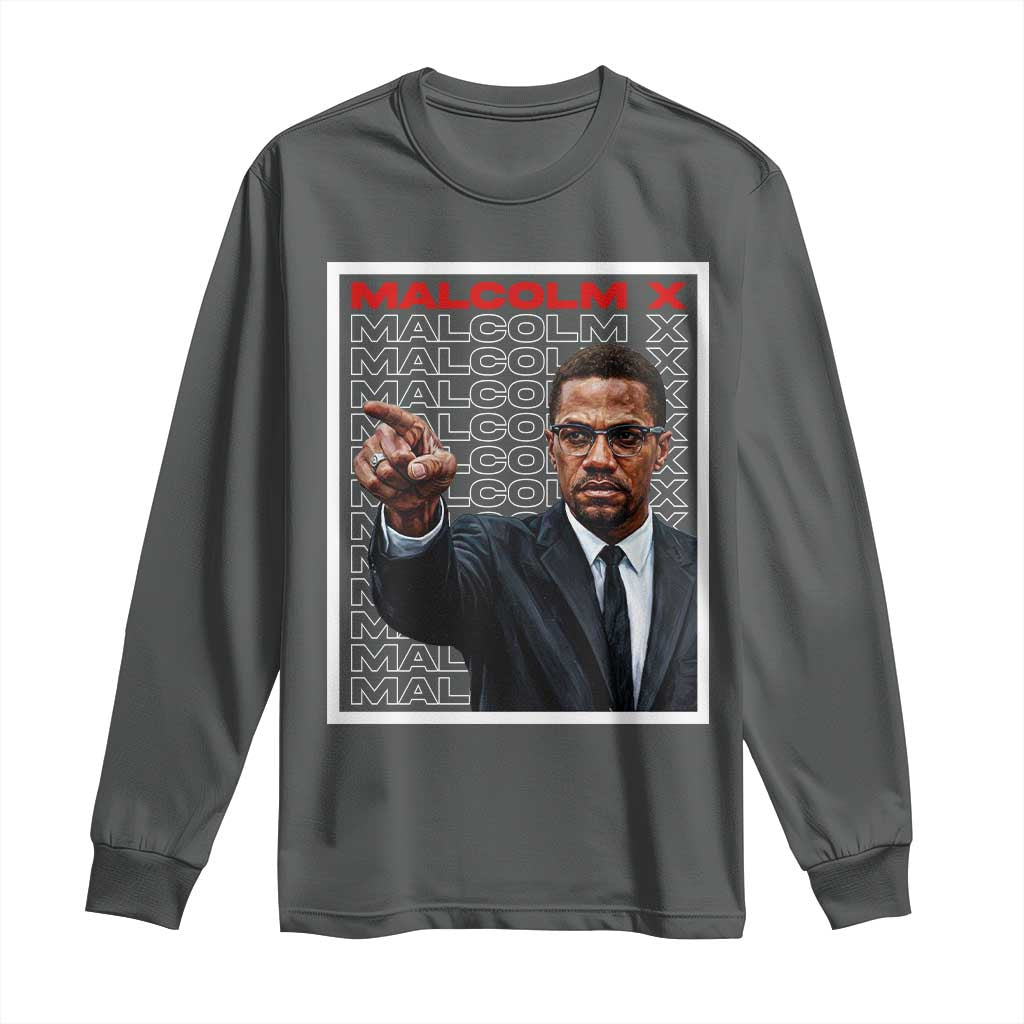 Malcolm X Legend Long Sleeve Shirt African American Activist Legacy - Wonder Print Shop