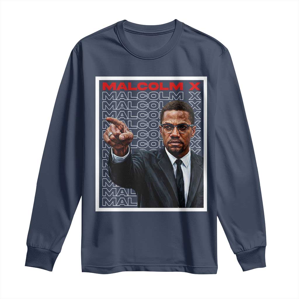 Malcolm X Legend Long Sleeve Shirt African American Activist Legacy - Wonder Print Shop