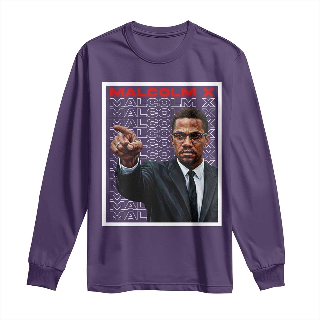 Malcolm X Legend Long Sleeve Shirt African American Activist Legacy - Wonder Print Shop