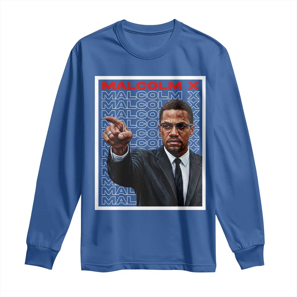 Malcolm X Legend Long Sleeve Shirt African American Activist Legacy - Wonder Print Shop