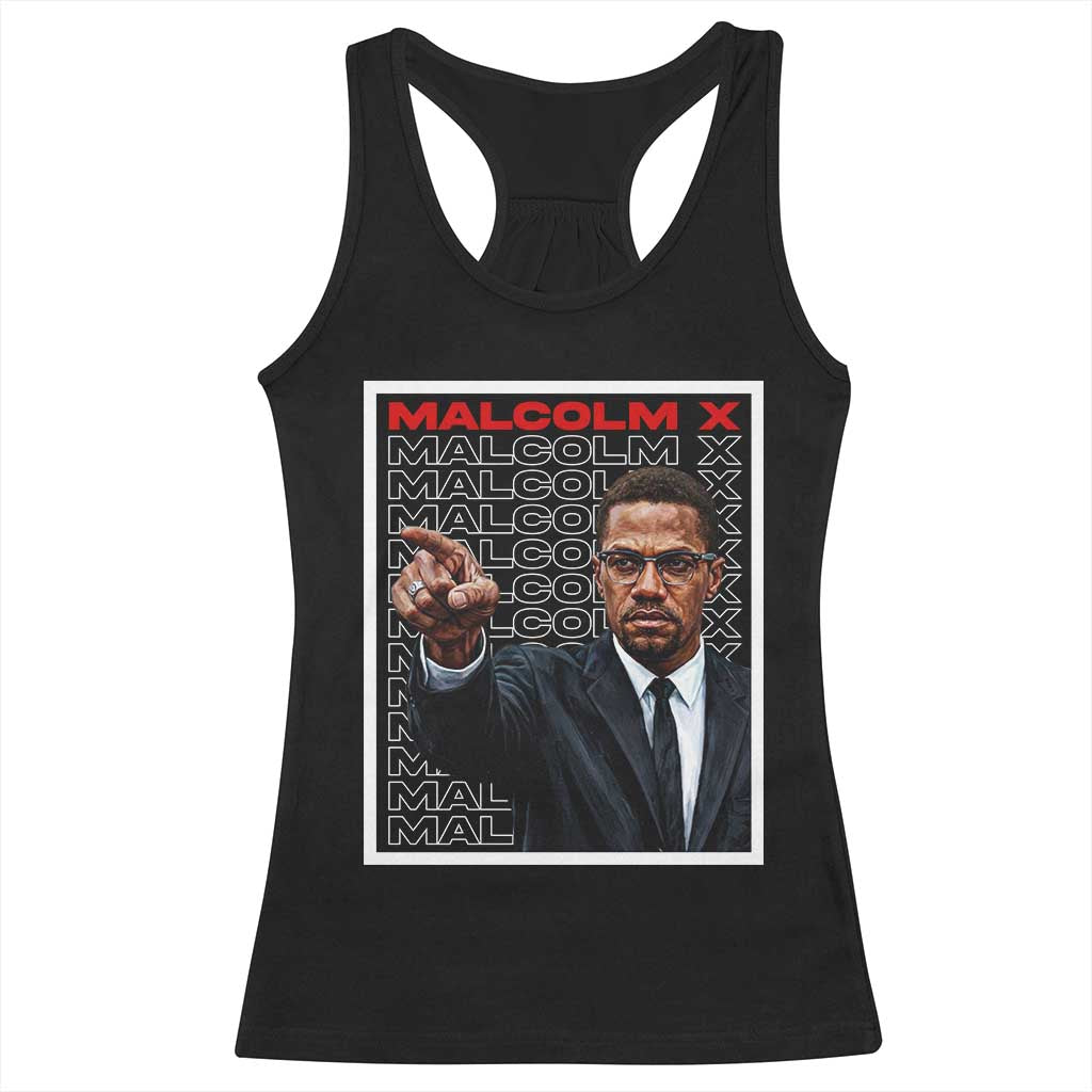 Malcolm X Legend Racerback Tank Top African American Activist Legacy - Wonder Print Shop