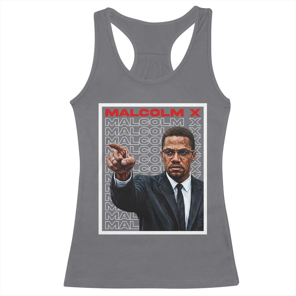 Malcolm X Legend Racerback Tank Top African American Activist Legacy - Wonder Print Shop