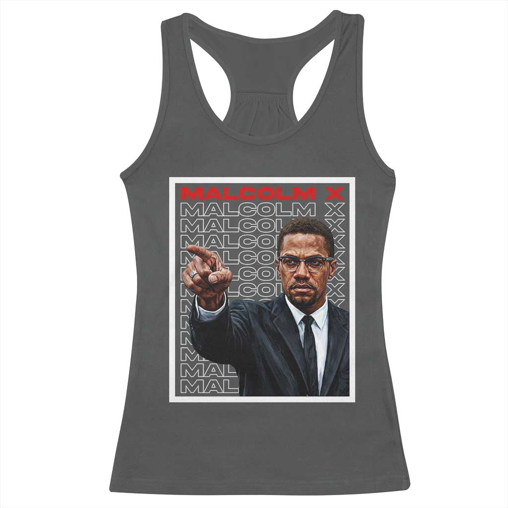 Malcolm X Legend Racerback Tank Top African American Activist Legacy - Wonder Print Shop