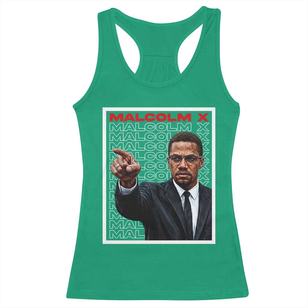 Malcolm X Legend Racerback Tank Top African American Activist Legacy - Wonder Print Shop