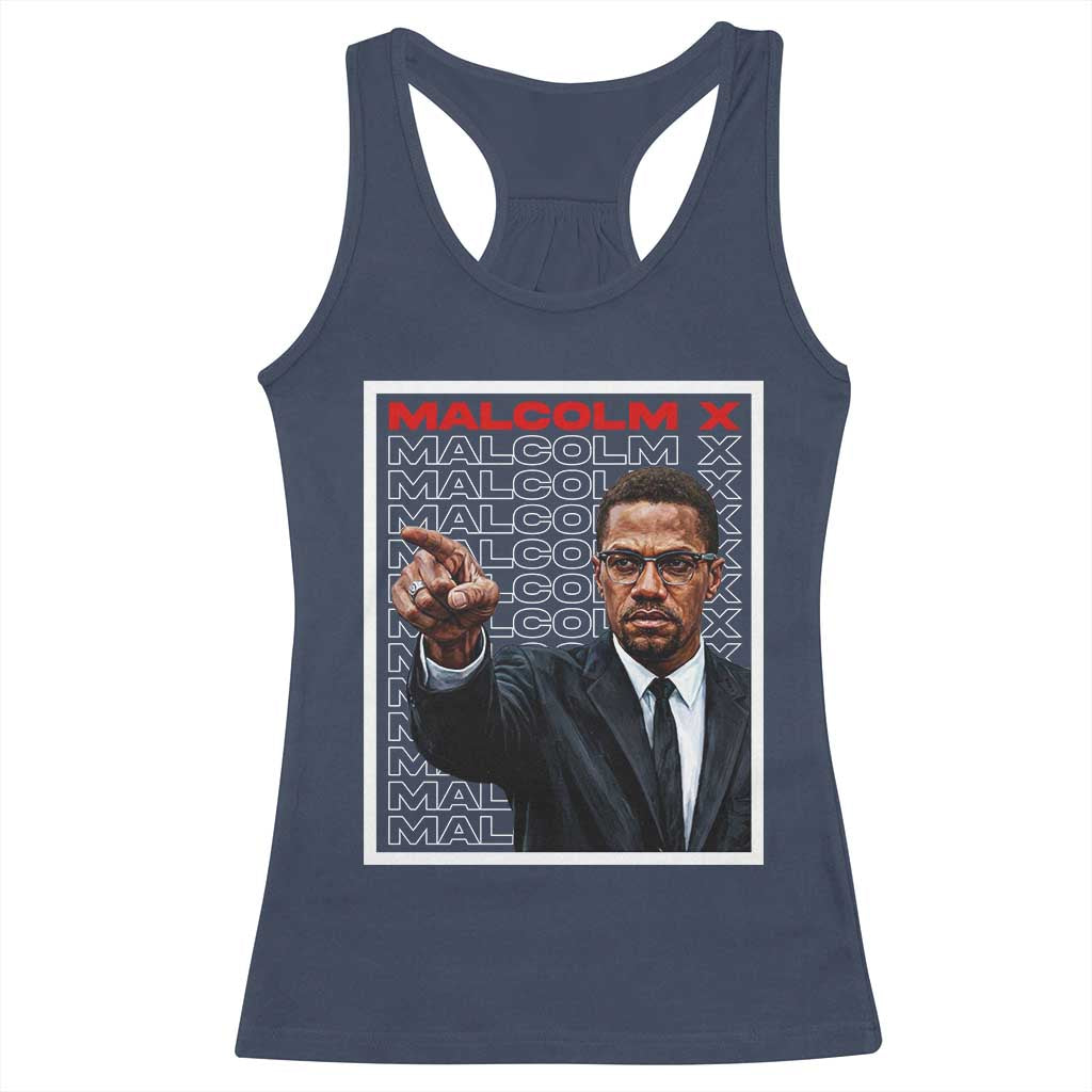 Malcolm X Legend Racerback Tank Top African American Activist Legacy - Wonder Print Shop