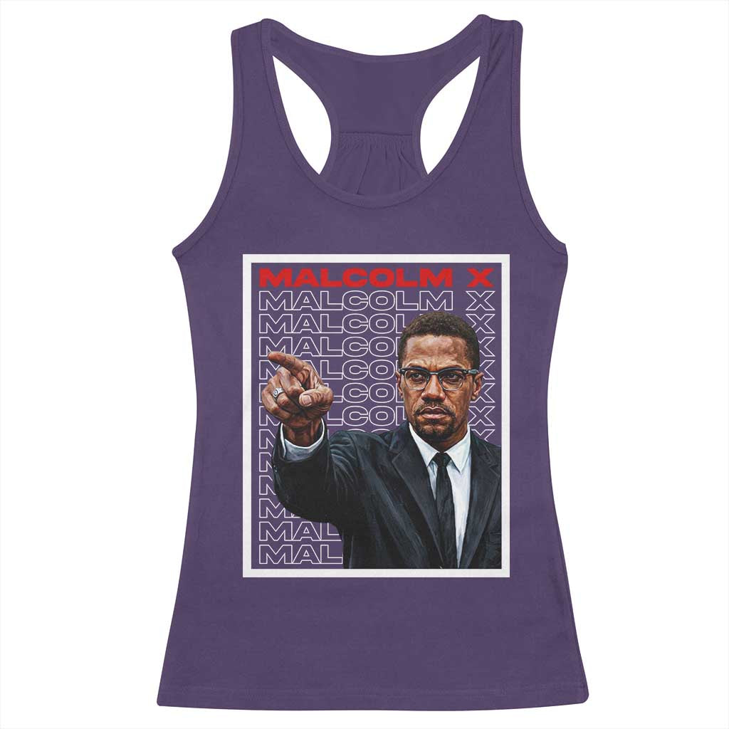 Malcolm X Legend Racerback Tank Top African American Activist Legacy - Wonder Print Shop