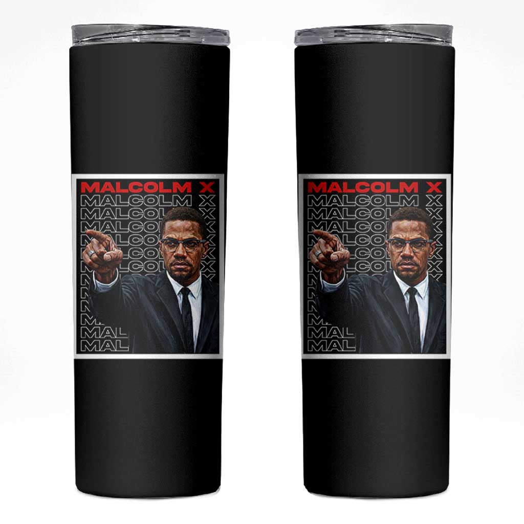 Malcolm X Legend Skinny Tumbler African American Activist Legacy - Wonder Print Shop