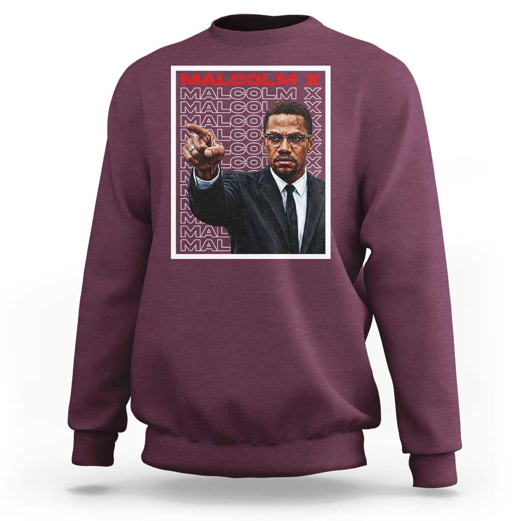 Malcolm X Legend Sweatshirt African American Activist Legacy - Wonder Print Shop