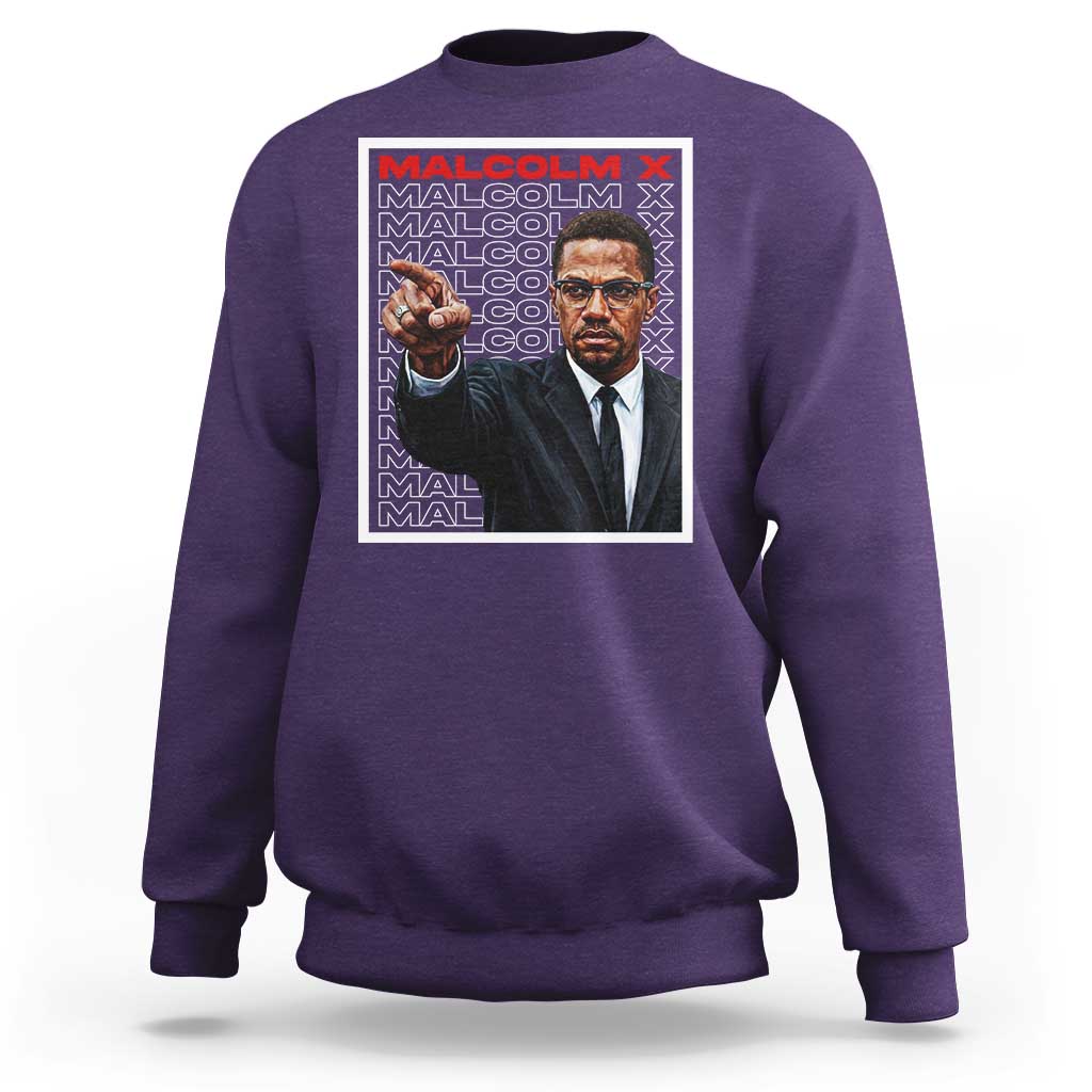 Malcolm X Legend Sweatshirt African American Activist Legacy - Wonder Print Shop