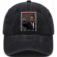 Malcolm X Legend Washed Cotton Baseball Cap African American Activist Legacy