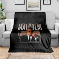 Black History Hero Malcolm X Throw Blanket Stumbling Is Not Falling TS12