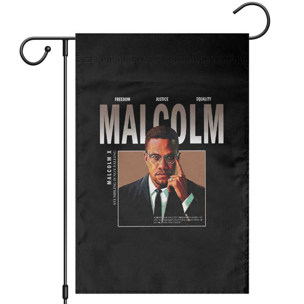 Black History Hero Malcolm X Garden Flag Stumbling Is Not Falling TS12