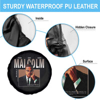 Black History Hero Malcolm X Spare Tire Cover Stumbling Is Not Falling TS12