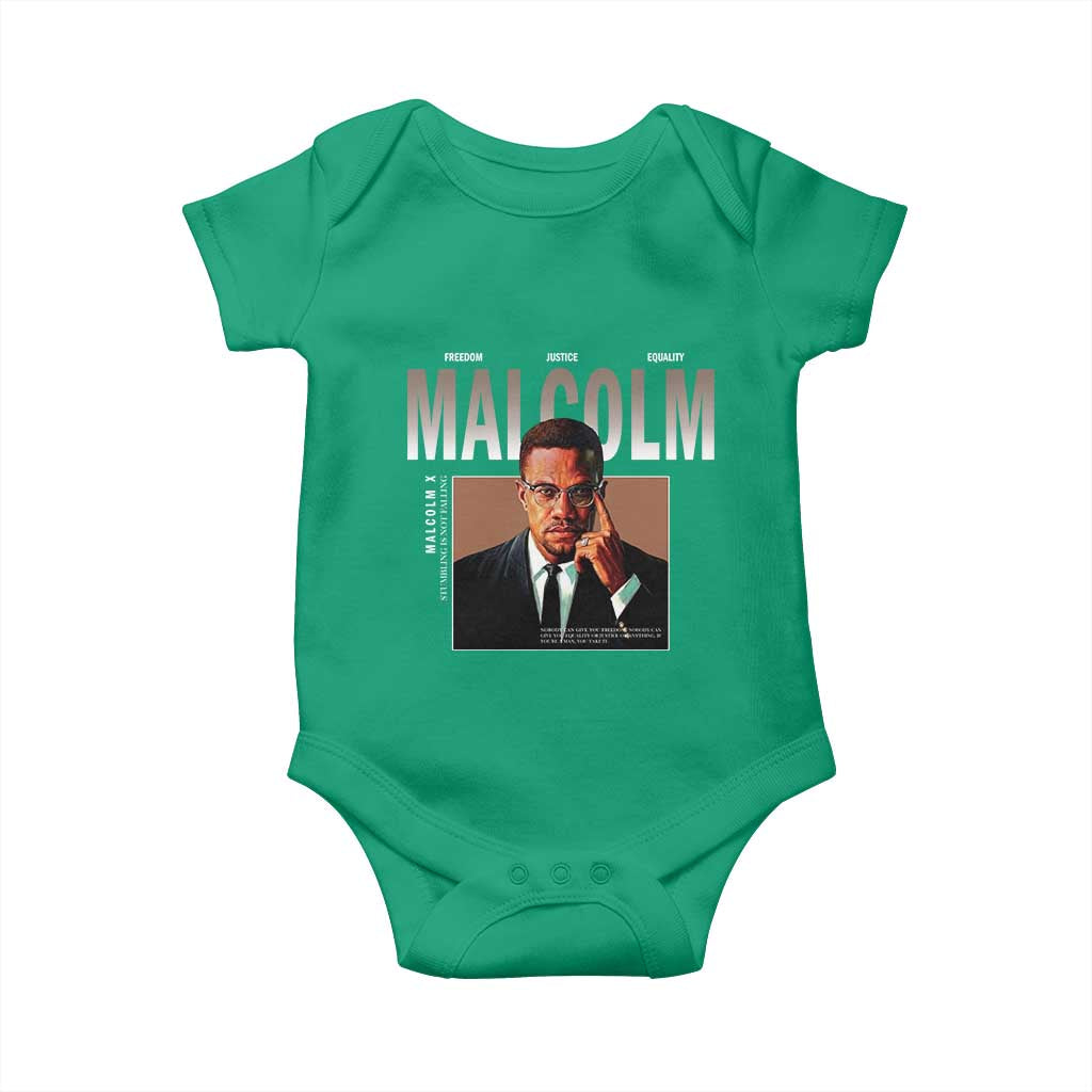 Black History Hero Malcolm X Baby Onesie Stumbling Is Not Falling TS12