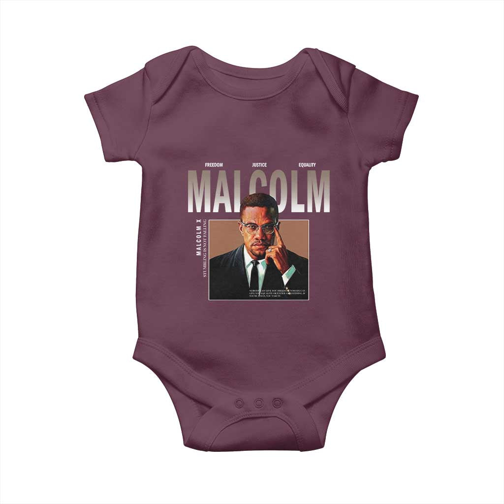 Black History Hero Malcolm X Baby Onesie Stumbling Is Not Falling TS12