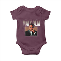 Black History Hero Malcolm X Baby Onesie Stumbling Is Not Falling TS12
