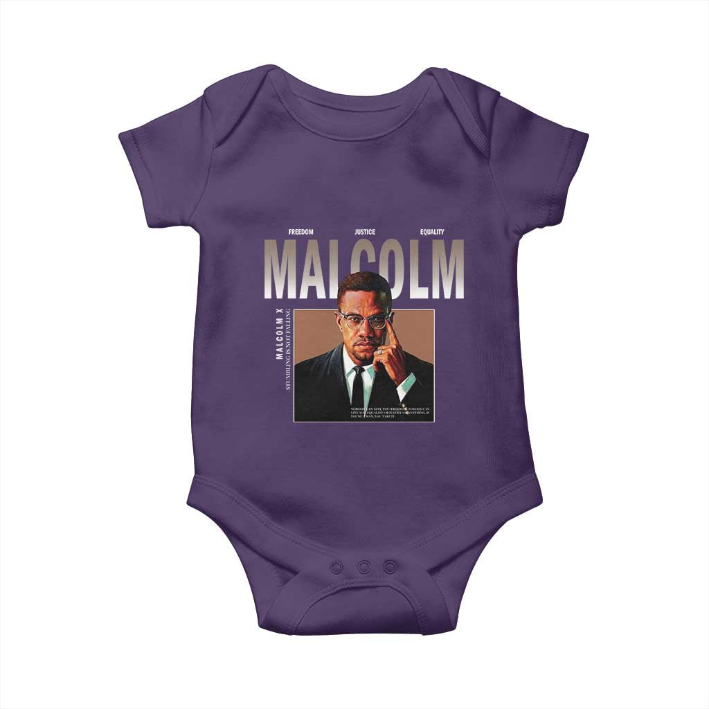 Black History Hero Malcolm X Baby Onesie Stumbling Is Not Falling TS12