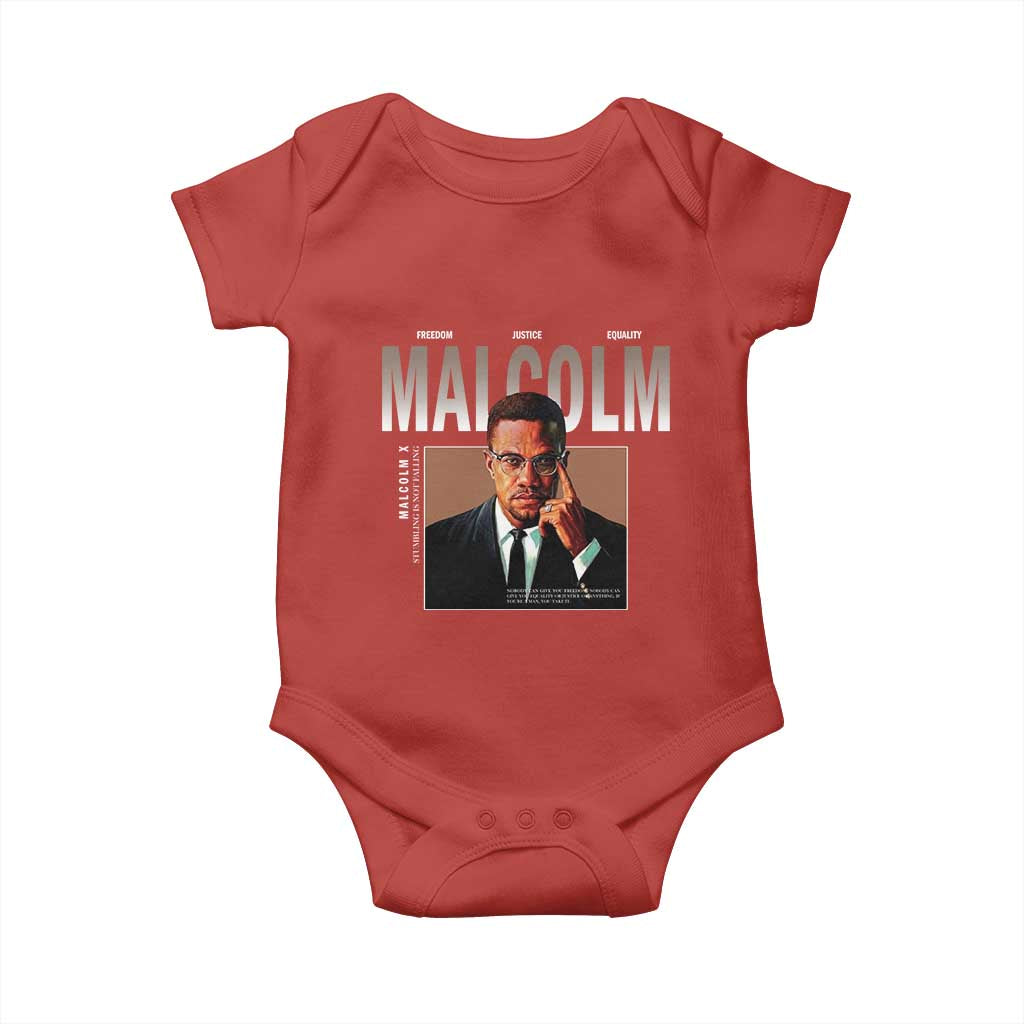 Black History Hero Malcolm X Baby Onesie Stumbling Is Not Falling TS12