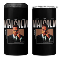 Black History Hero Malcolm X 4 in 1 Can Cooler Tumbler Stumbling Is Not Falling TS12