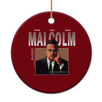 Black History Hero Malcolm X Ceramic Ornament Stumbling Is Not Falling TS12