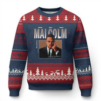 Black History Hero Malcolm X Ugly Christmas Sweater Stumbling Is Not Falling TS12