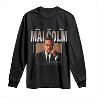 Black History Hero Malcolm X Long Sleeve Shirt Stumbling Is Not Falling TS12