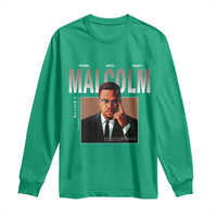 Black History Hero Malcolm X Long Sleeve Shirt Stumbling Is Not Falling TS12