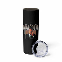 Black History Hero Malcolm X Skinny Tumbler Stumbling Is Not Falling TS12