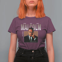 Black History Hero Malcolm X T Shirt For Women Stumbling Is Not Falling TS12