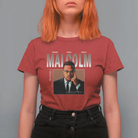 Black History Hero Malcolm X T Shirt For Women Stumbling Is Not Falling TS12