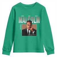 Black History Hero Malcolm X Youth Sweatshirt Stumbling Is Not Falling TS12