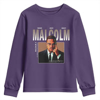 Black History Hero Malcolm X Youth Sweatshirt Stumbling Is Not Falling TS12