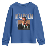 Black History Hero Malcolm X Youth Sweatshirt Stumbling Is Not Falling TS12