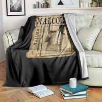 Malcolm X Historical Newspaper Throw Blanket Stumbling Is Not Falling Black History TS12