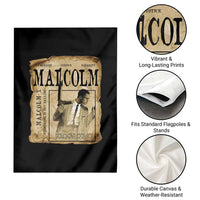 Malcolm X Historical Newspaper Garden Flag Stumbling Is Not Falling Black History TS12