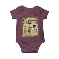 Malcolm X Historical Newspaper Baby Onesie Stumbling Is Not Falling Black History TS12