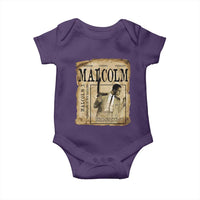 Malcolm X Historical Newspaper Baby Onesie Stumbling Is Not Falling Black History TS12