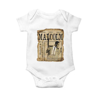 Malcolm X Historical Newspaper Baby Onesie Stumbling Is Not Falling Black History TS12