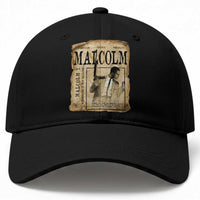 Malcolm X Historical Newspaper Baseball Cap Stumbling Is Not Falling Black History