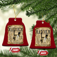 Malcolm X Historical Newspaper Ceramic Ornament Stumbling Is Not Falling Black History TS12