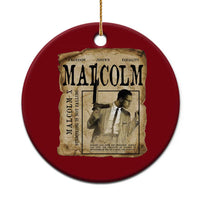 Malcolm X Historical Newspaper Ceramic Ornament Stumbling Is Not Falling Black History TS12
