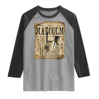 Malcolm X Historical Newspaper Raglan Shirt Stumbling Is Not Falling Black History TS12