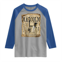 Malcolm X Historical Newspaper Raglan Shirt Stumbling Is Not Falling Black History TS12