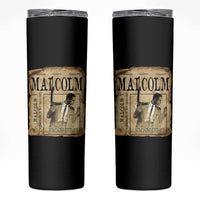 Malcolm X Historical Newspaper Skinny Tumbler Stumbling Is Not Falling Black History TS12