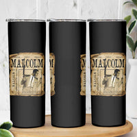 Malcolm X Historical Newspaper Skinny Tumbler Stumbling Is Not Falling Black History TS12